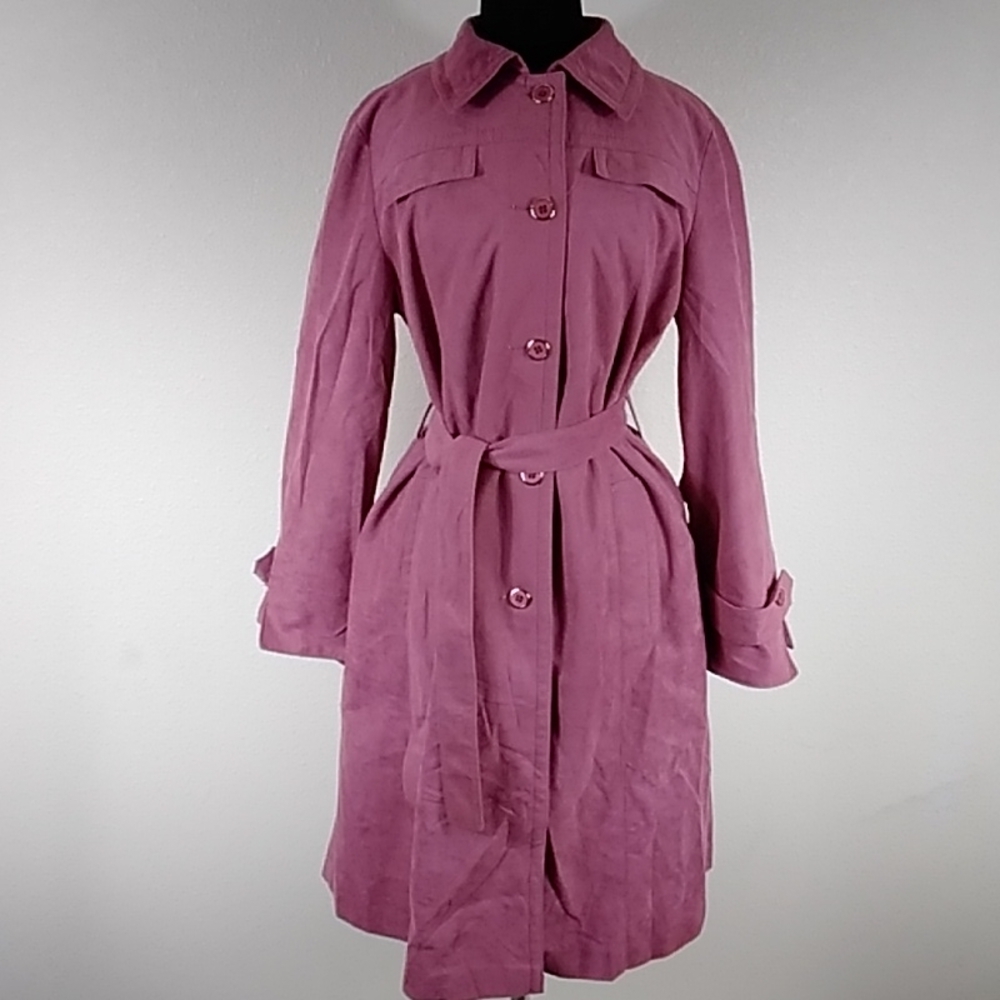 VTG FORECASTER OF BOSTON TRENCH COAT MADE IN U.S.A WOMEN SIZE 11/12